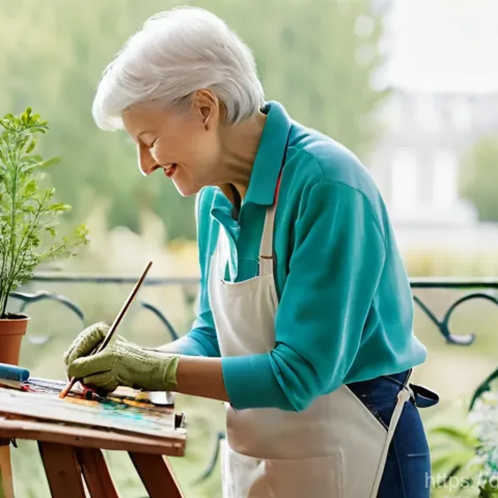 시니어 생활 리더십 - Creative Pursuits in Retirement**
A vibrant and diverse group of German seniors enjoying various cre...